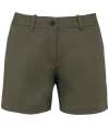 NS739 Native Spirit Ladies Chino Shorts organic khaki colour image